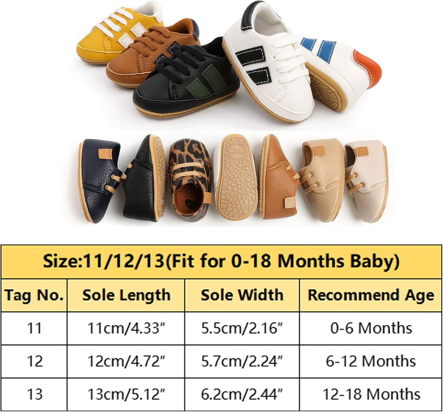 Detalle 2 de RVROVIC Baby Sneakers: Anti-Slip Oxford Flats for Infants and Toddlers
