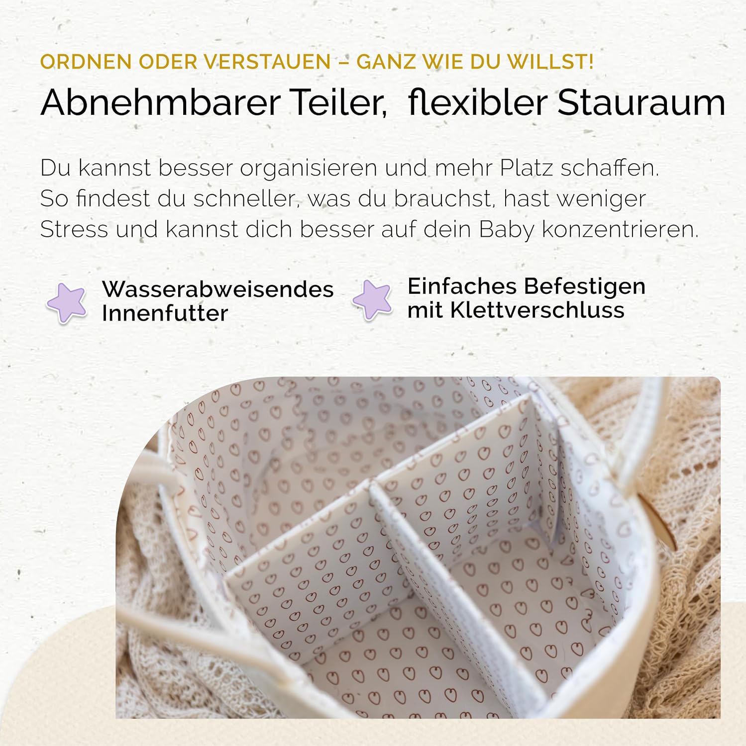 Detalle 2 de Yunioo Wickeltisch Organizer Wickeltasche