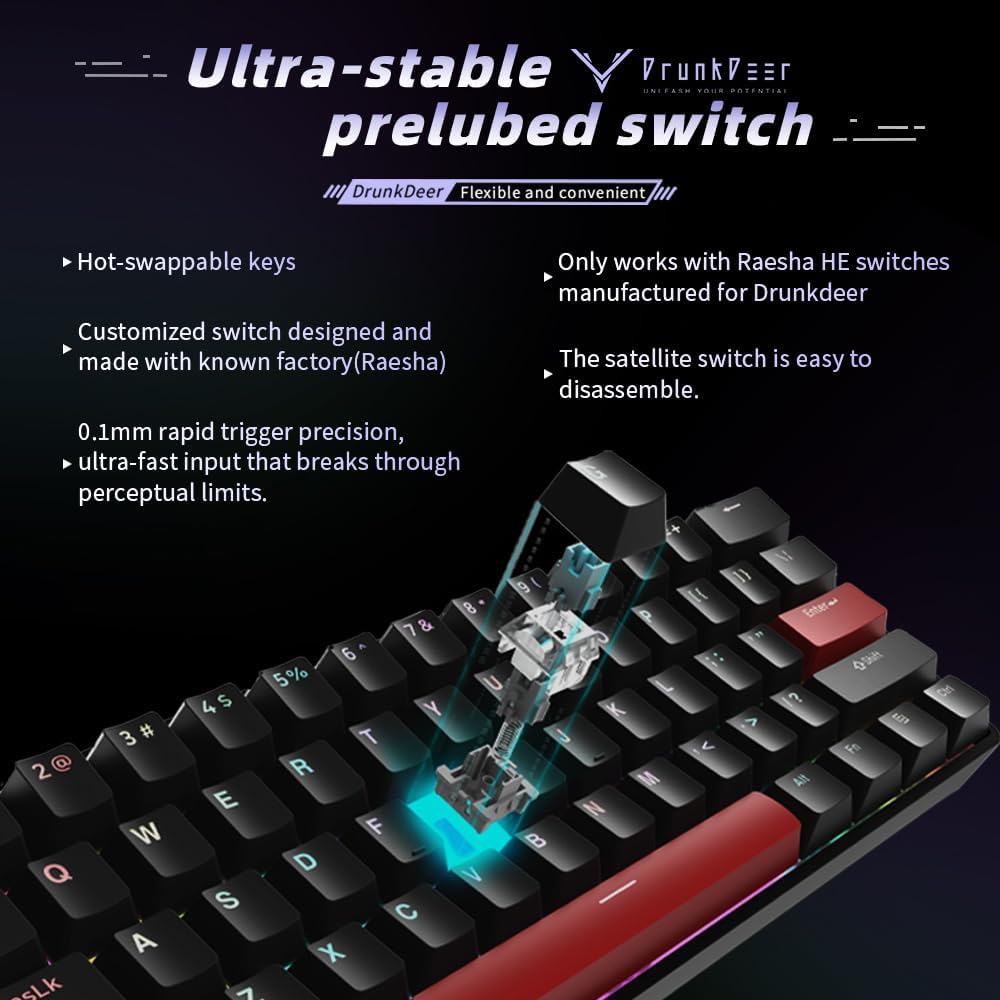 Thumbnail 3 de DrunkDeer G60 Rapid Trigger Tastatur