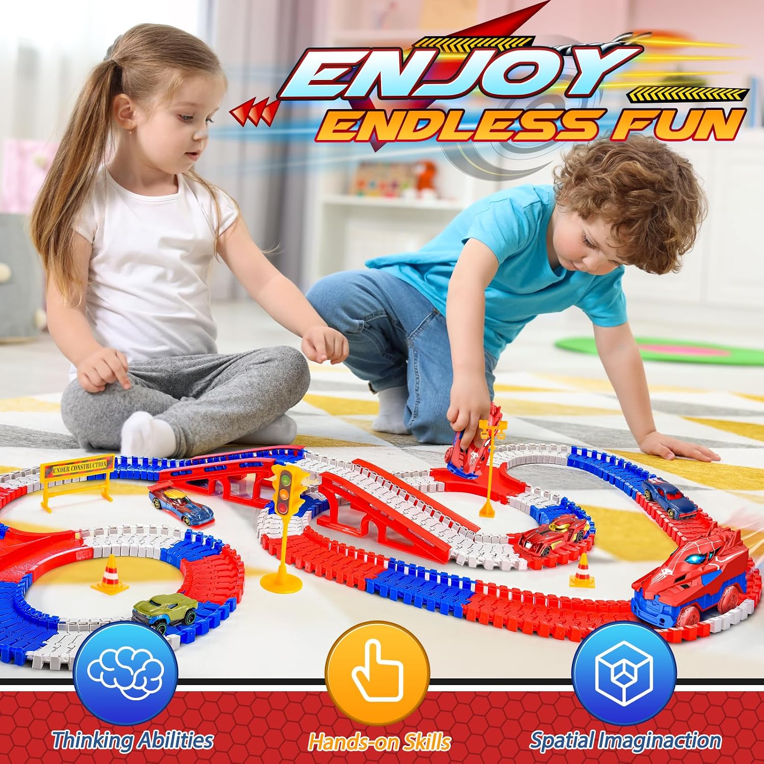 Detalle 2 de Toyokid Spider Rennbahn Set 2–6 Jahre