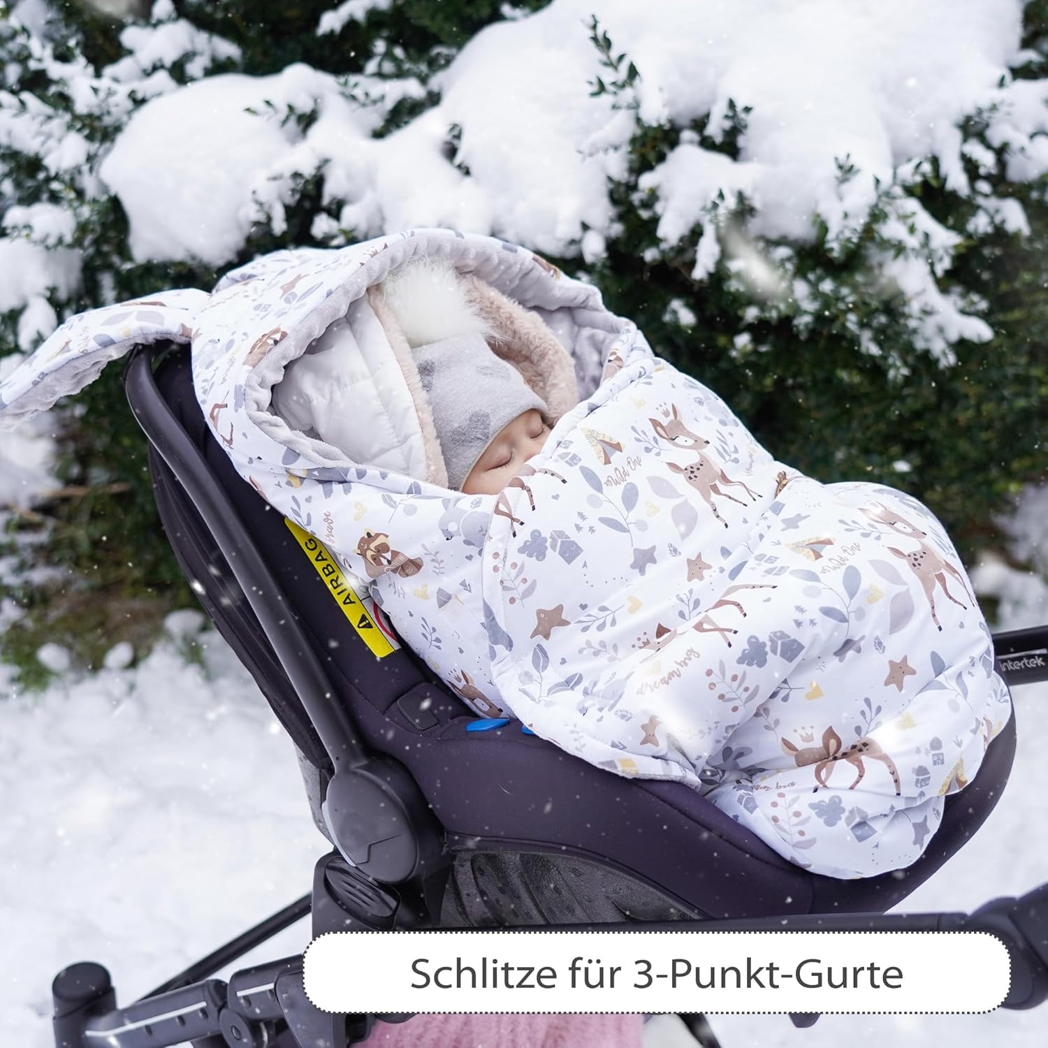 Thumbnail 5 de Totsy Baby Coperta sacco per passeggino e portabebés invernale, con apertura e compatibilità con imbrago a 3 e 5 punti