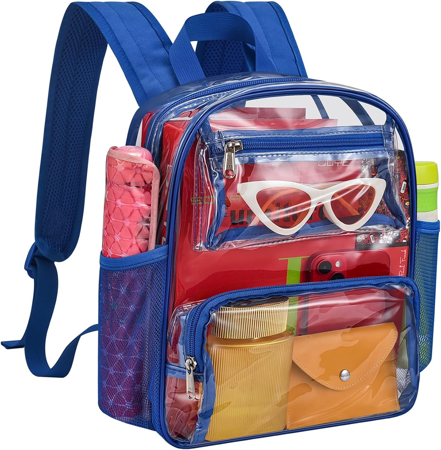 Detalle de MAY TREE Clear Backpack, 12 x 10 x 6 Inches