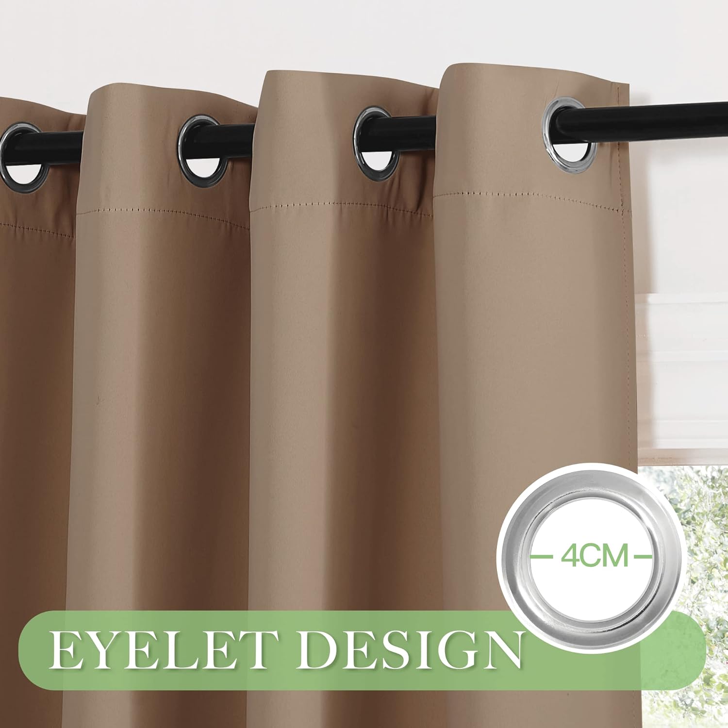 Thumbnail 5 de KGORGE Vorhänge 2er Set 175×140 cm blickdicht 🪟