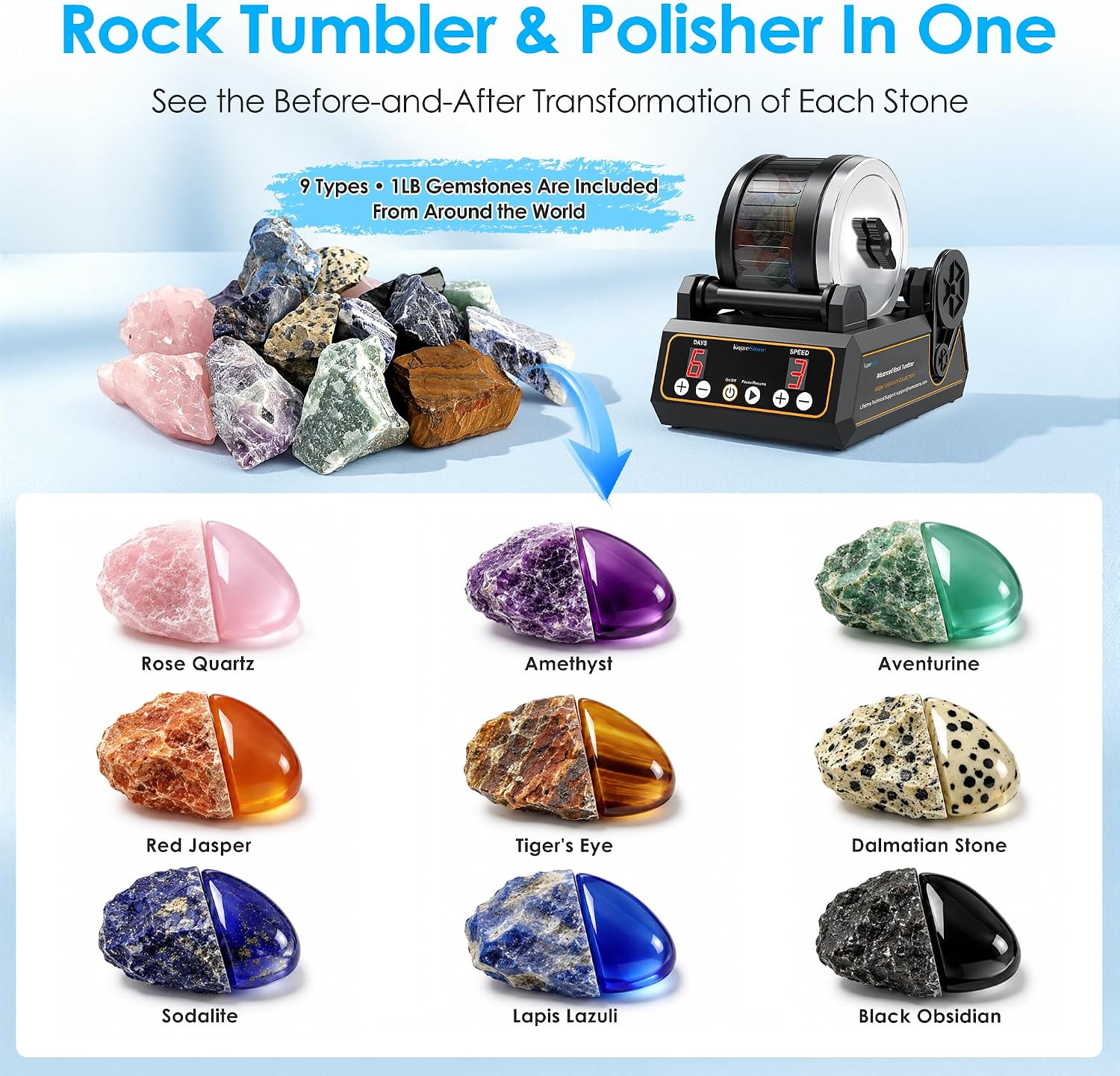 Thumbnail 4 de KomeStone K1 Rock Tumbler 2.5 lb