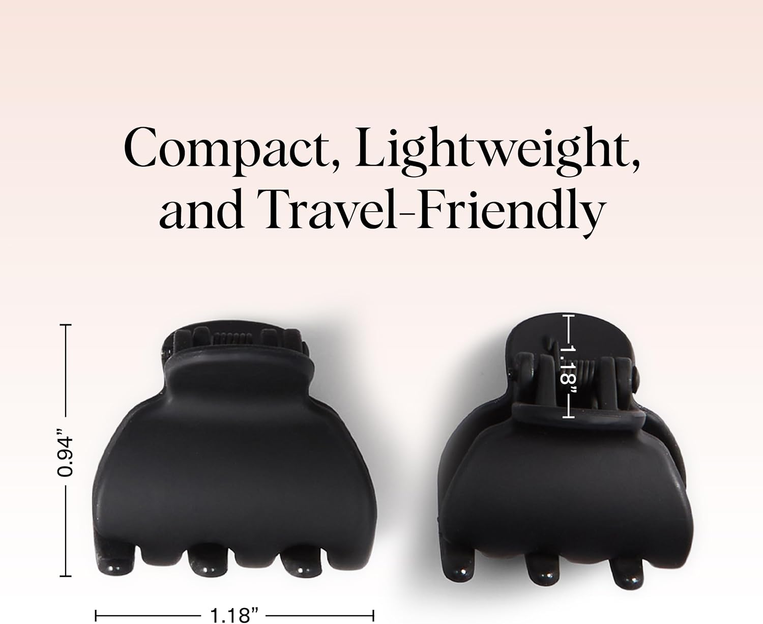 Thumbnail 1 de Kitsch Mini Claw Clips, 6-Pack in Black and Tortoise Plastic