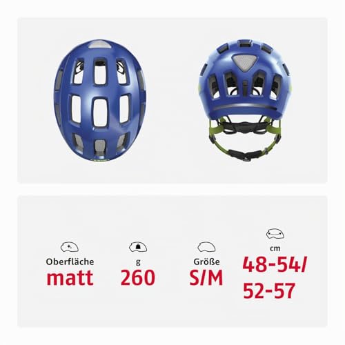 Detalle de ABUS Youn-I 2.0 Fahrradhelm, Blau (Funkeln), Größe S