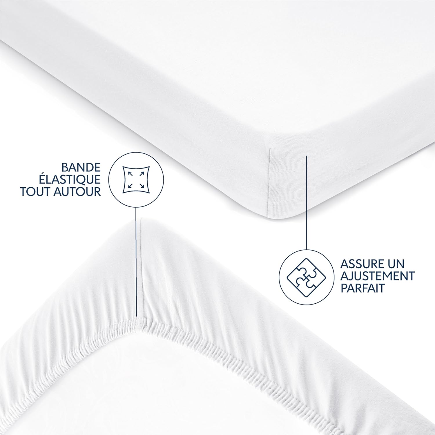 Thumbnail 3 de Dreamzie Drap housse 90x190, jersey coton