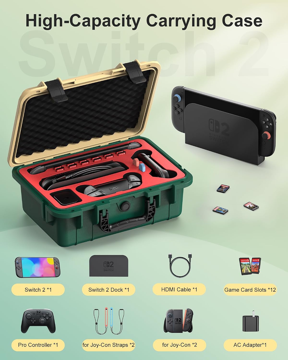 Detalle 2 de STARTRC GAMES Hartschalen Tasche für Switch 2 13,7"