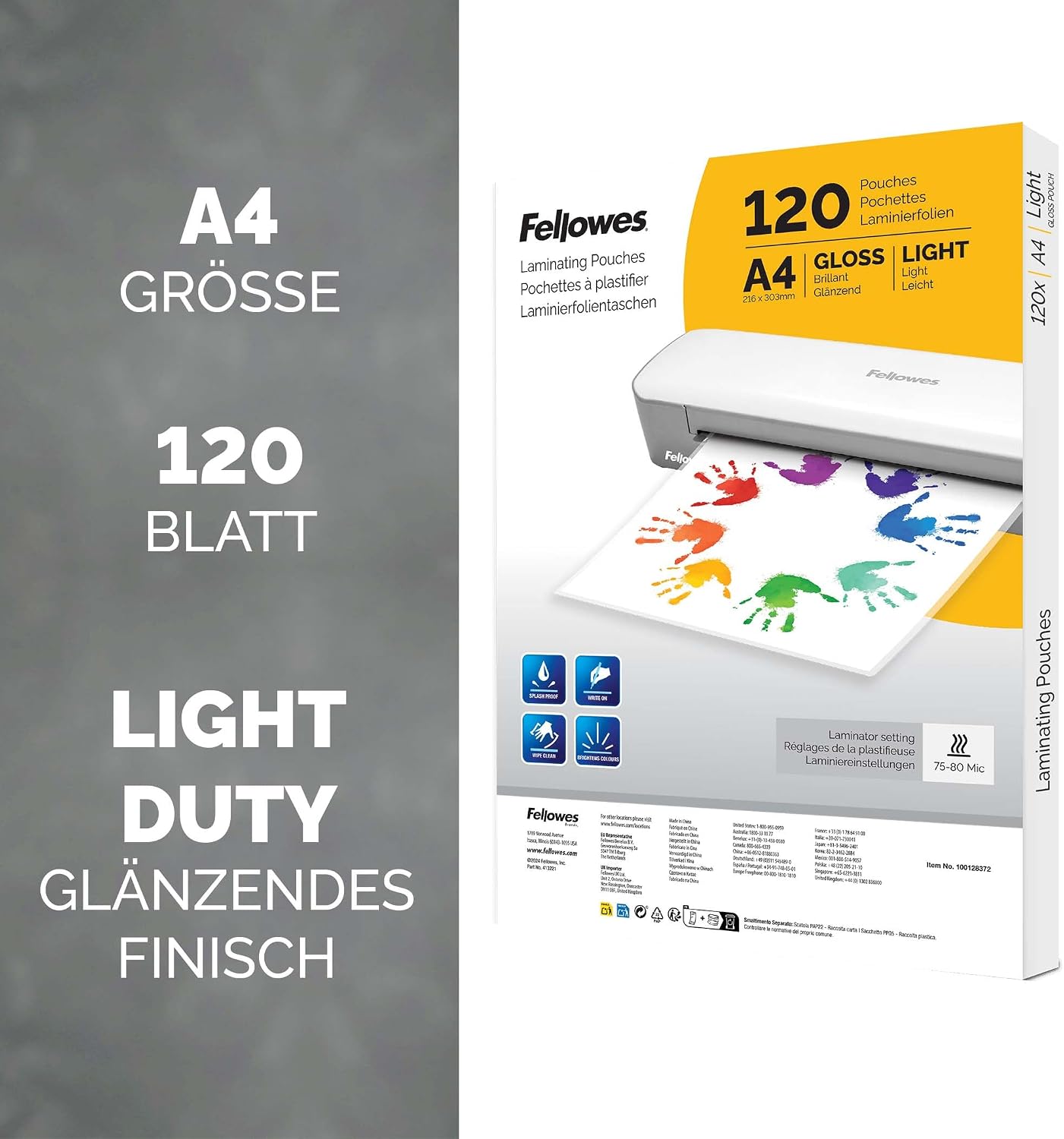 Detalle 2 de Fellowes 120pk A4 Laminierfolien