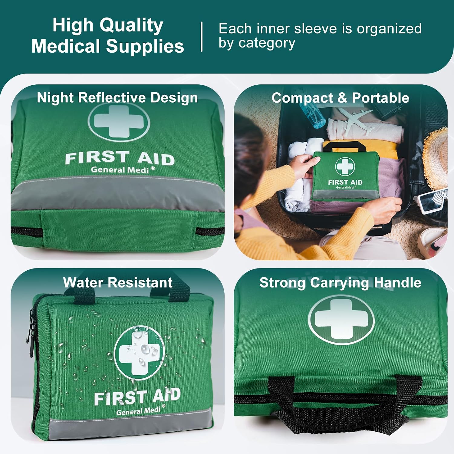 Thumbnail 4 de General Medi 210-Piece First Aid Kit 🩹