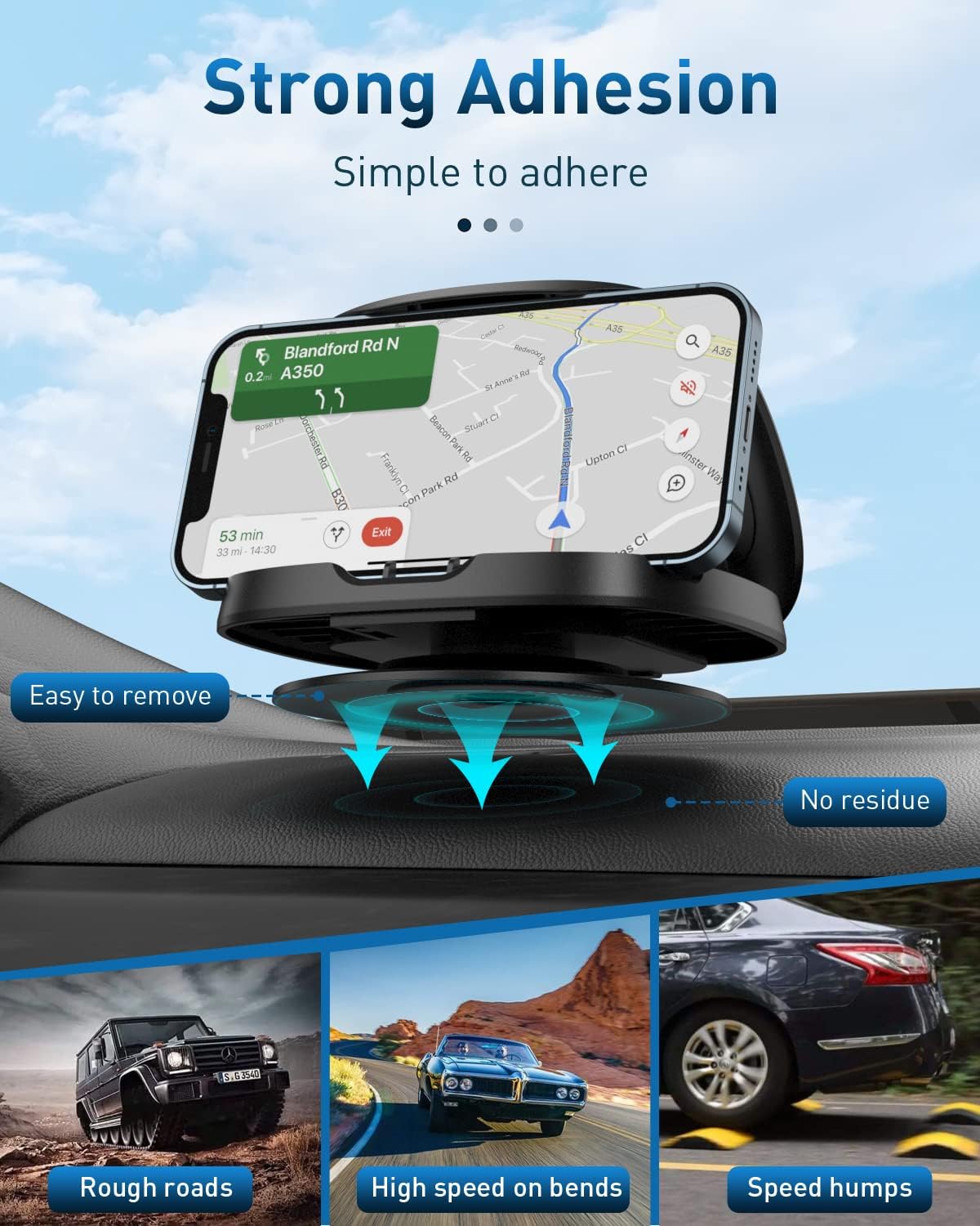 Detalle de JOYEKY Car Phone Holder 360° rotatable