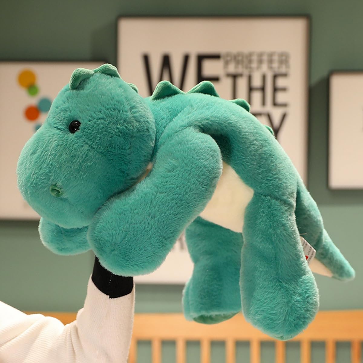 Thumbnail 3 de WESOPAN 1.5kg Weighted Green Dinosaur Plush