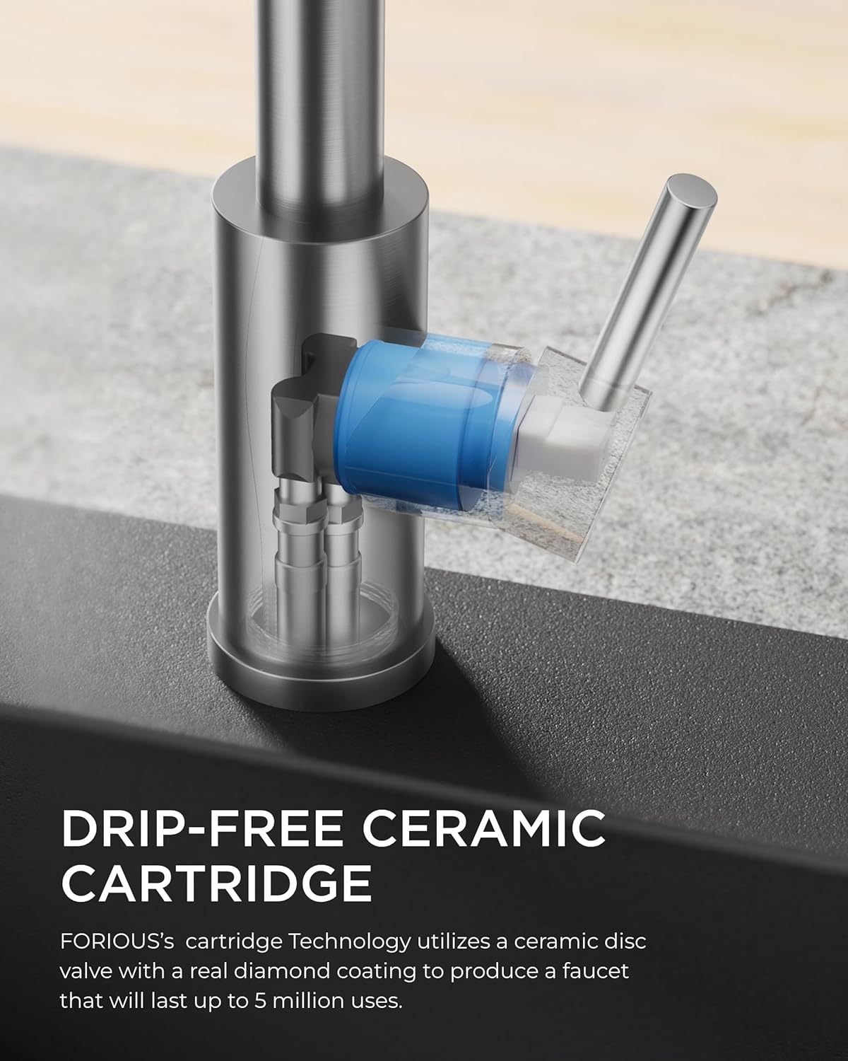 Thumbnail 6 de FORIOUS Kitchen Faucet 18.9 in ๐ฐ