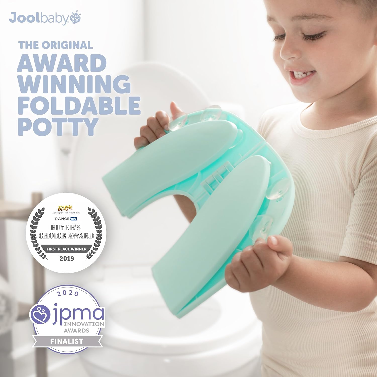 Detalle 2 de Jool Baby Folding Travel Potty Seat for Girls Aqua