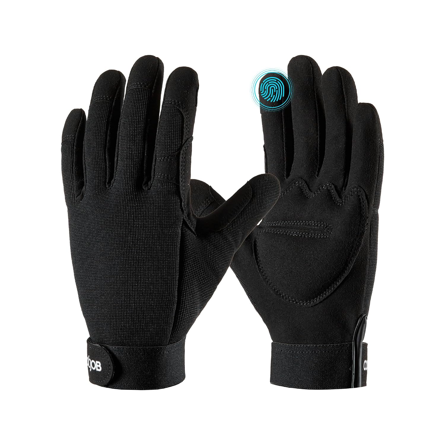 Detalle de COOLJOB Men's Gardening Gloves: Thorn Proof, Synthetic Leather, Touchscreen, XL