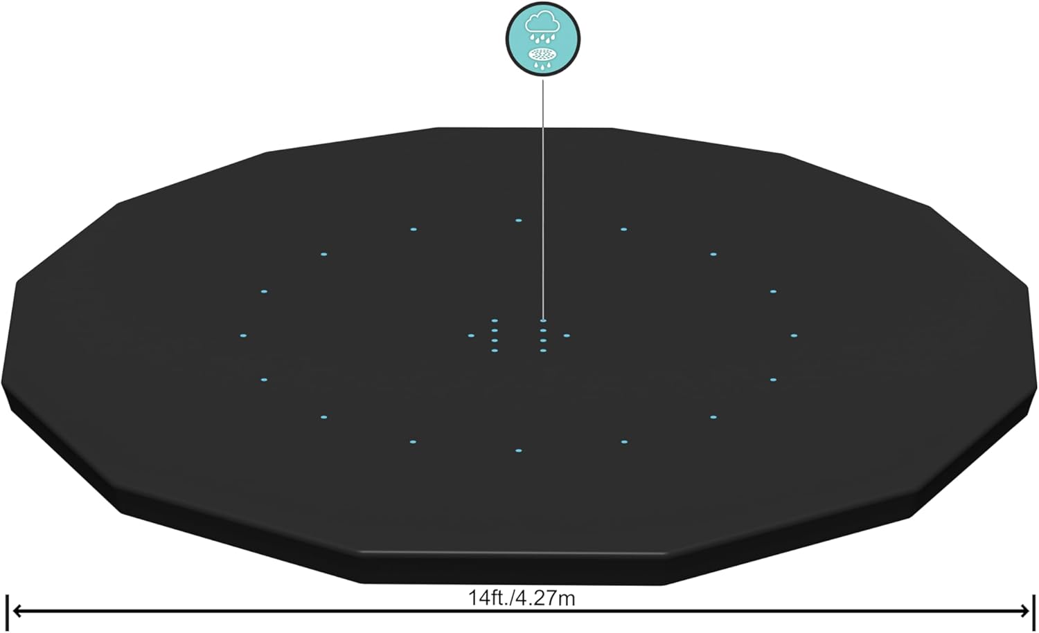 Thumbnail 2 de Bestway 58248-6 copertura per piscina fuori terra rotonda da 427 cm