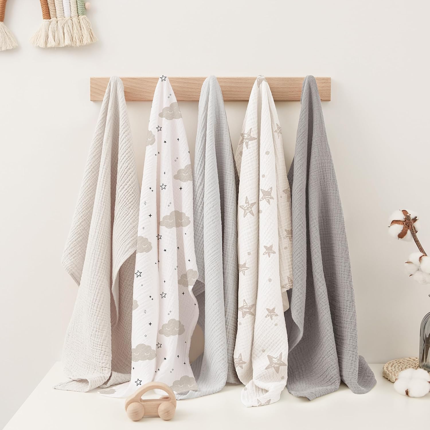 Thumbnail 5 de Susurration Muslin Cloths 60 x 60 cm 8 Pack
