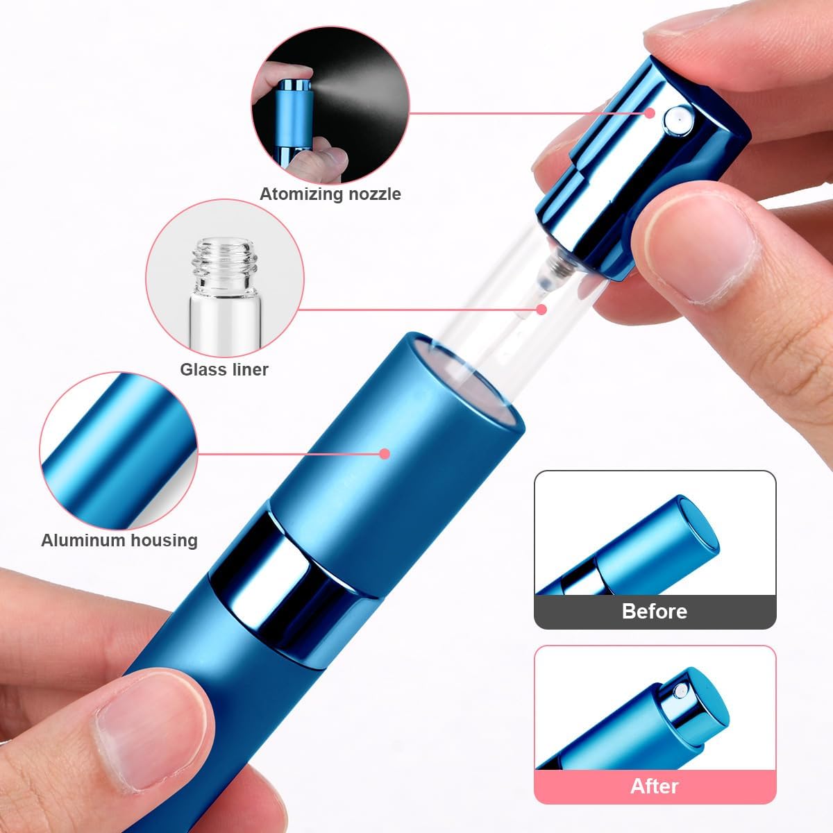 Detalle 2 de ACWOO Mini Atomiseur Parfum 10ml