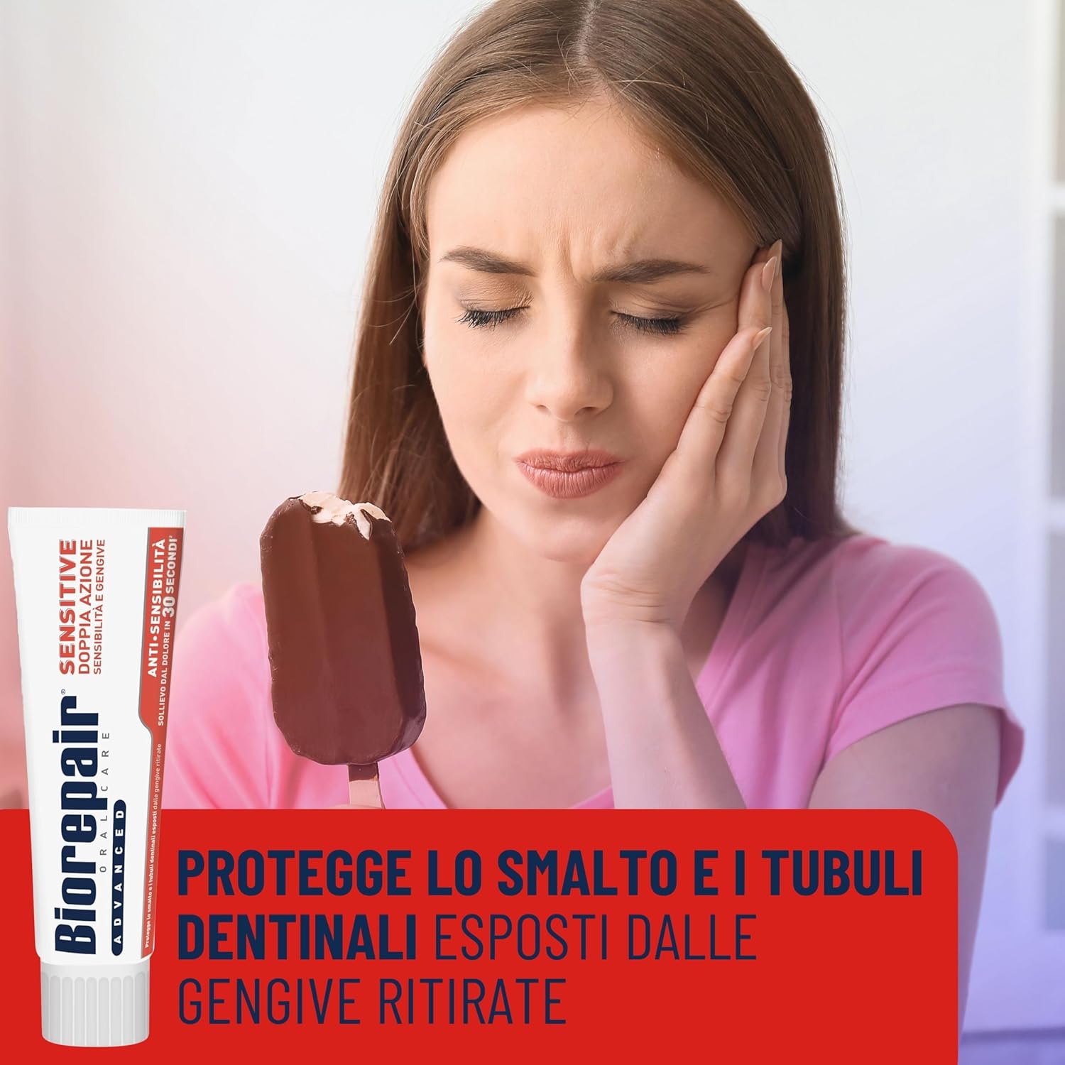 Detalle 2 de Biorepair Dentifricio Advanced Sensitive – Doppia Azione per Sensibilità e Gengive