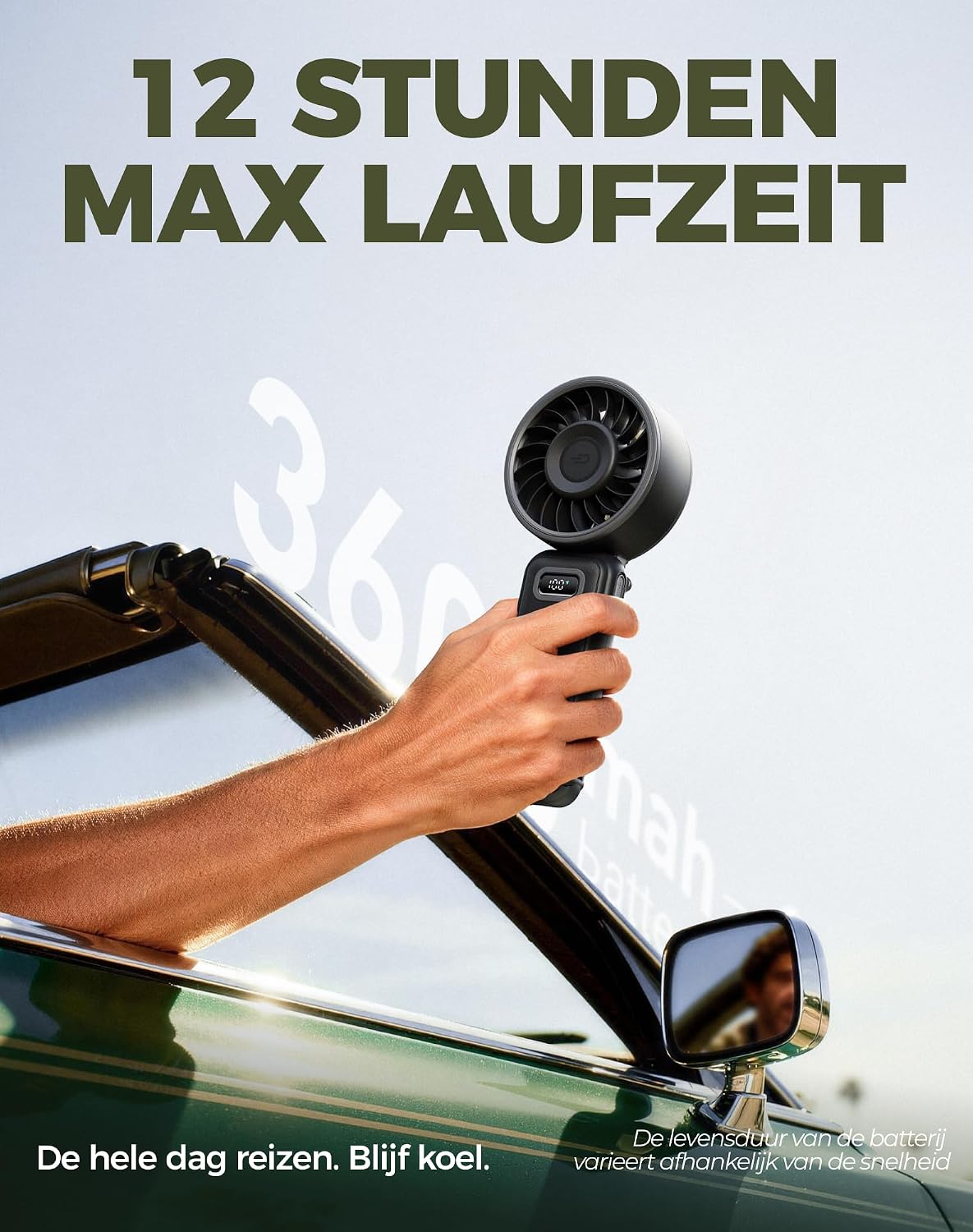 Detalle 1 de Diveblues Akku-Handventilator mit 188 g Mini-Lüfter