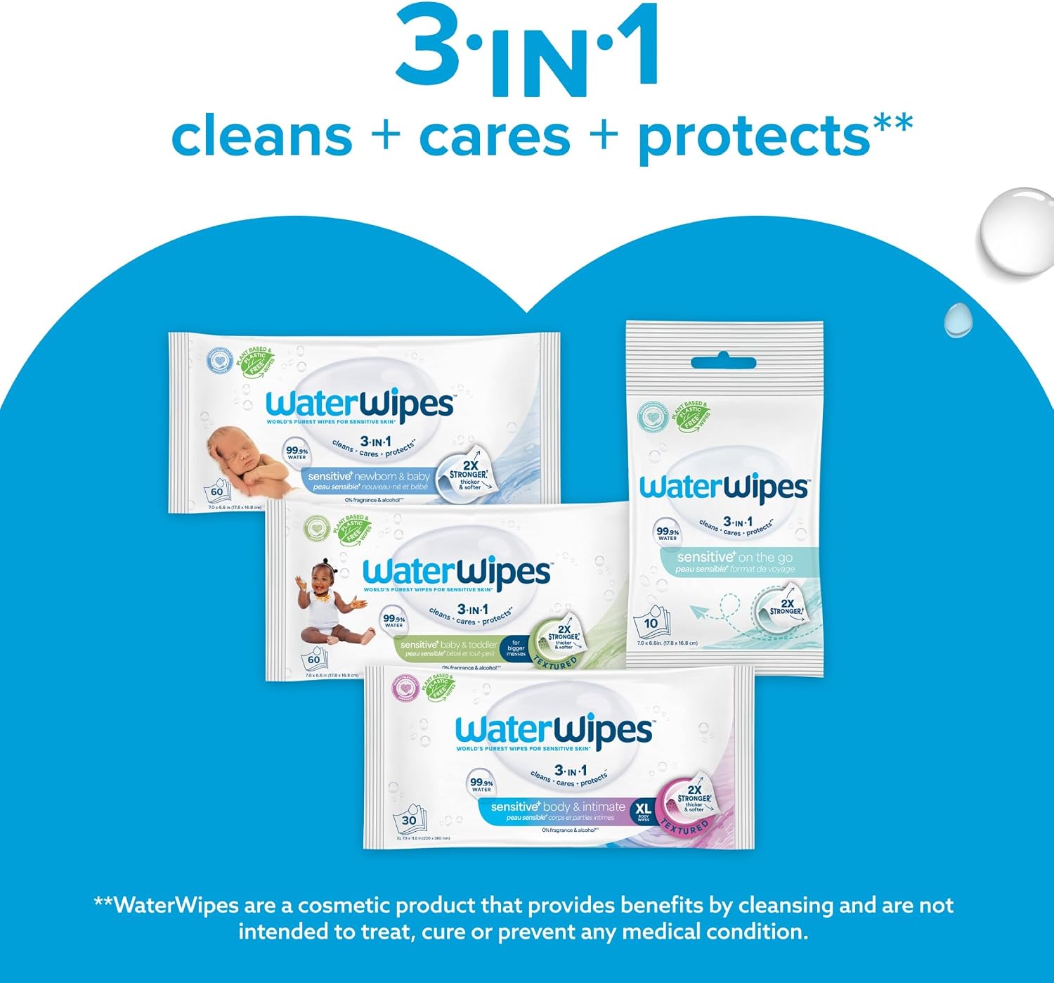 Thumbnail 6 de WaterWipes Sensitive+ 720 Baby Wipes