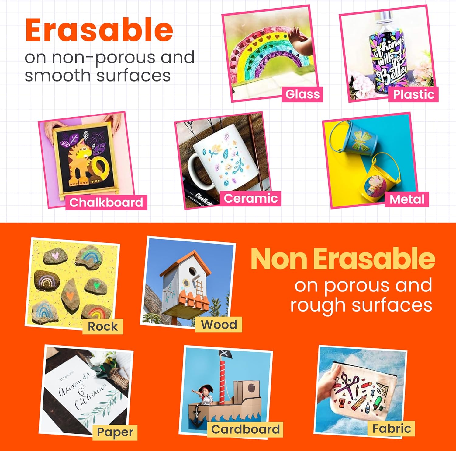 Thumbnail 5 de Chalkola Dual Tip Liquid Chalk Markers (21 Pack) for Blackboards, Glass and More