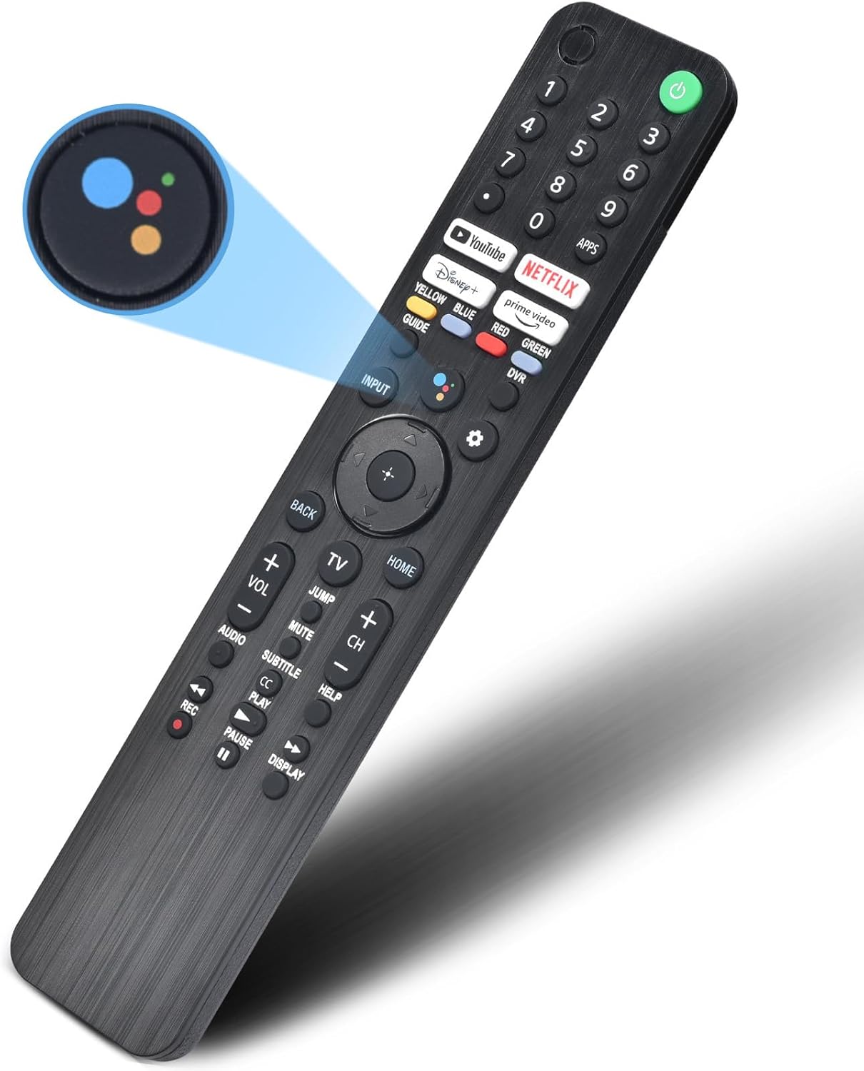 Detalle de Voice Remote Replacement for Sony Smart TV Control (2019–2025 Bravia, Android Google TV)