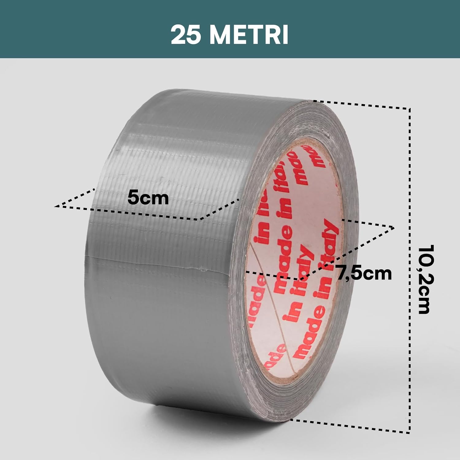 Thumbnail 6 de DNK TRADE Nastro Adesivo Telato Americano 50mm x 25m – Tre Rotoli Grigio, resistente all’acqua e adatta a metallo, plastica e legno