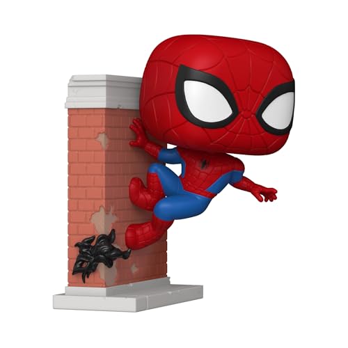 Detalle de Funko Pop! Premium Spider-Man Leaning – Spider-Man Marvel Comics, esclusiva Amazon Italia
