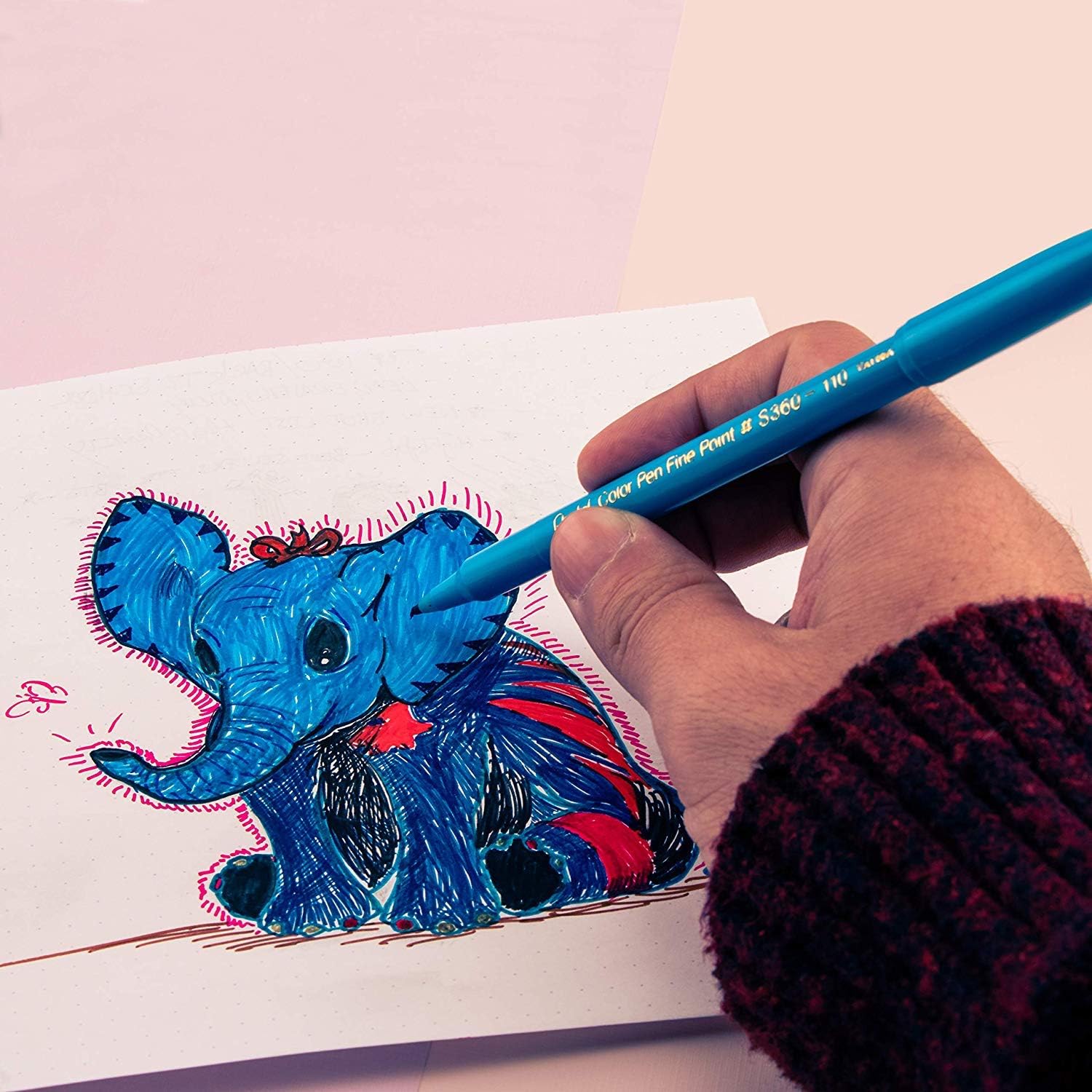 Thumbnail 2 de Pentel S360-24 Colour Pen Faserschreiber im 24er-Set, sortiert