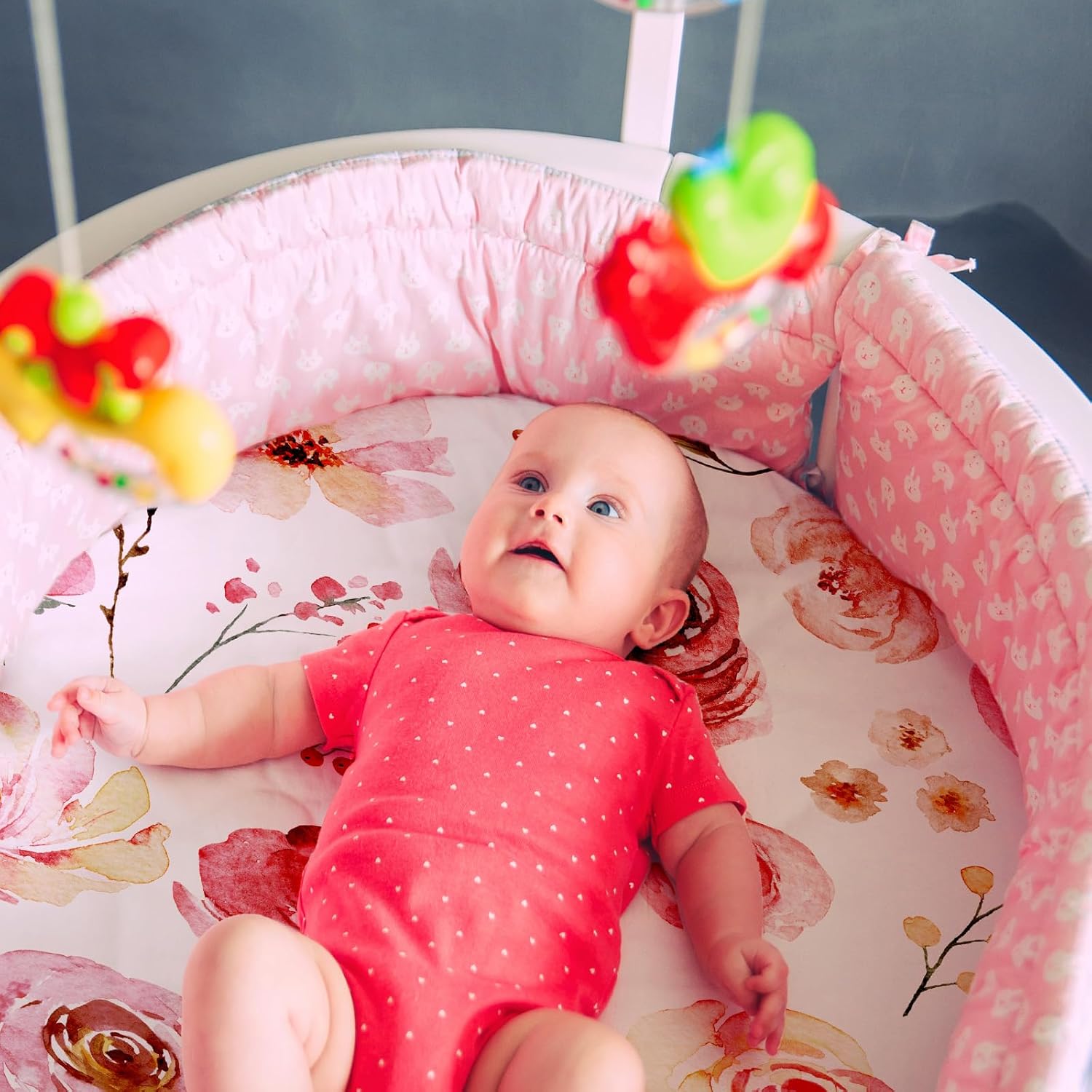 Thumbnail 1 de GLLQUEN BABY Moses Basket Fitted Sheet 81x41cm