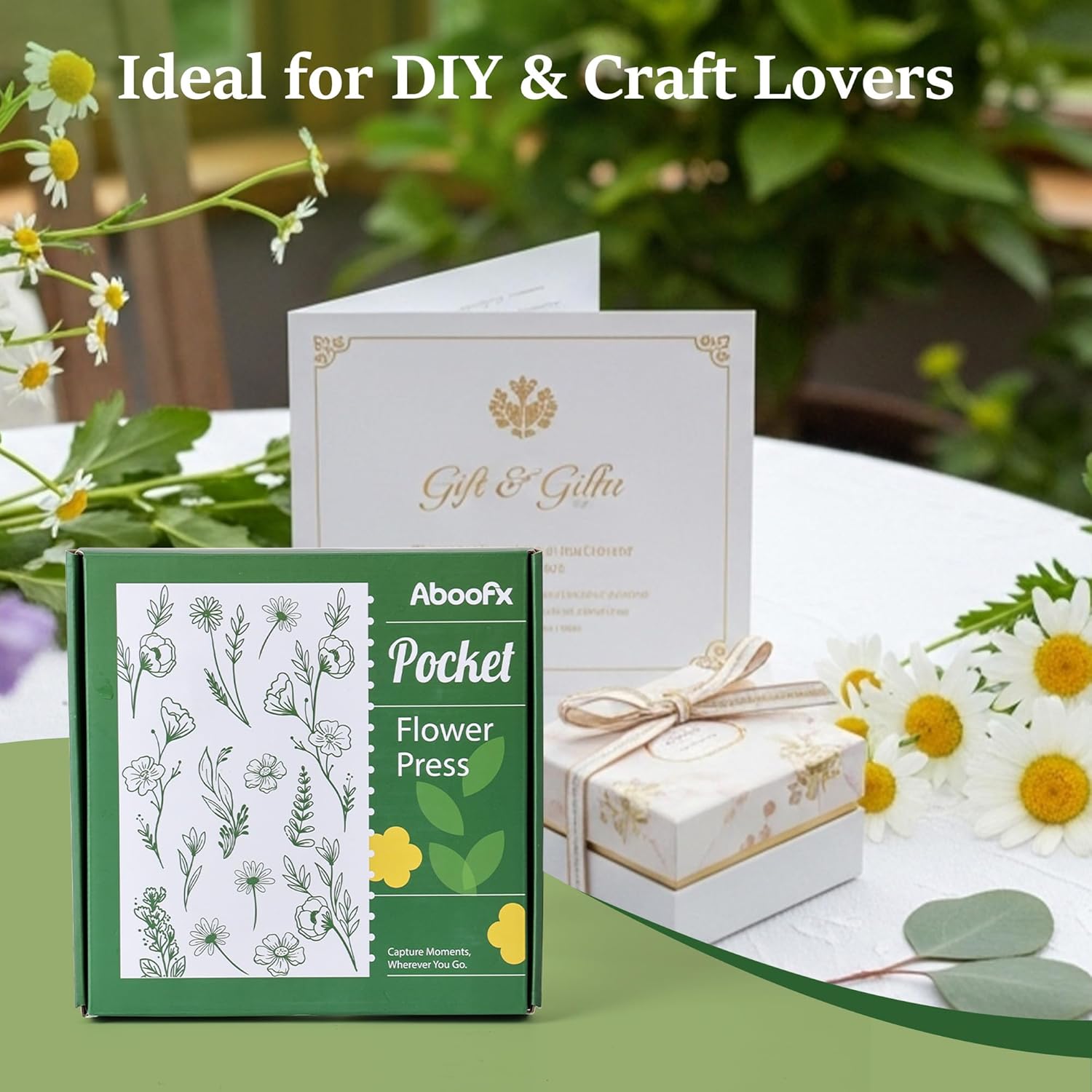 Thumbnail 4 de Aboofx Mini Flower Press Kit for Small Flowers - Portable 2.5 x 4 Inch Press for Travel, Leaves, Herbs & Micro Florals