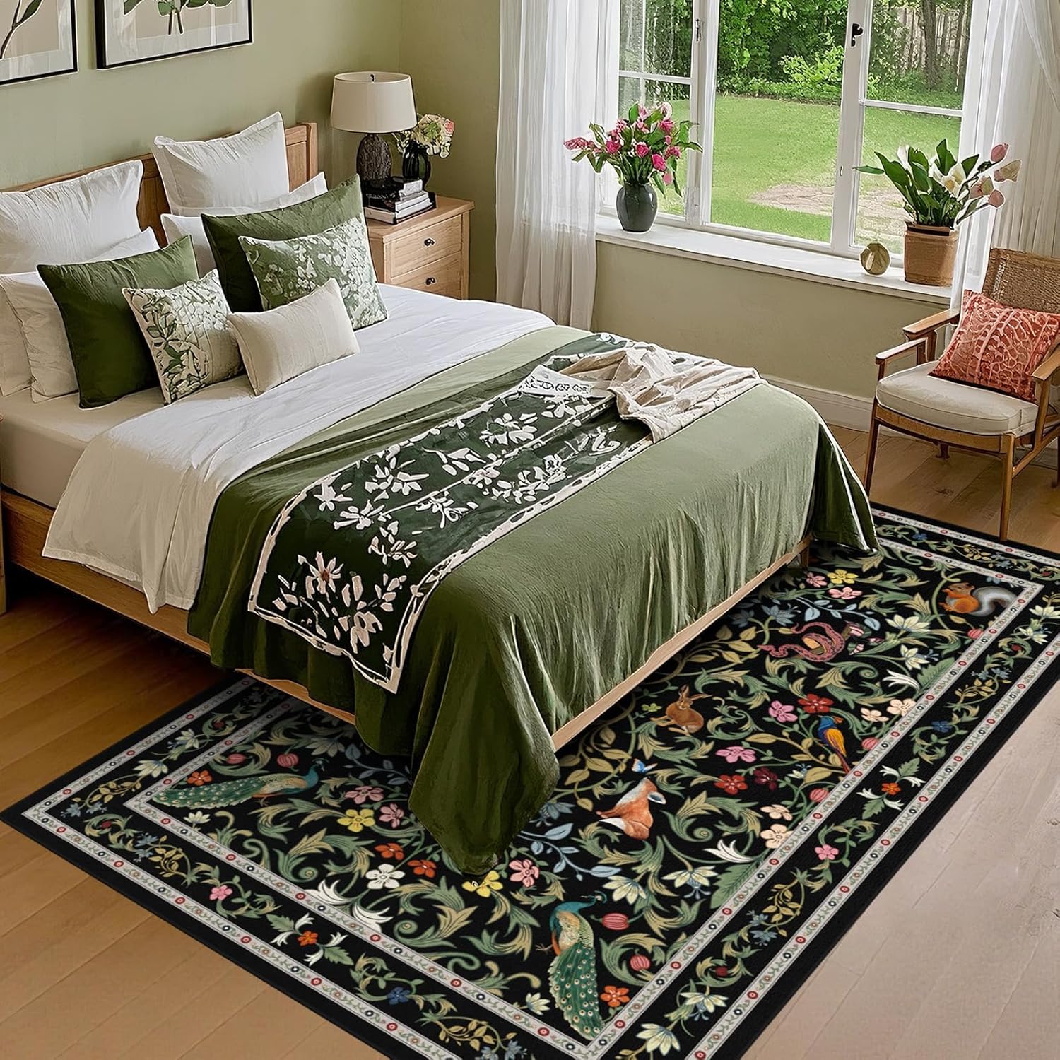 Detalle de TUKDAK Rugs for Living Room Non Slip 120x180cm – Soft Faux Cashmere, Machine Washable