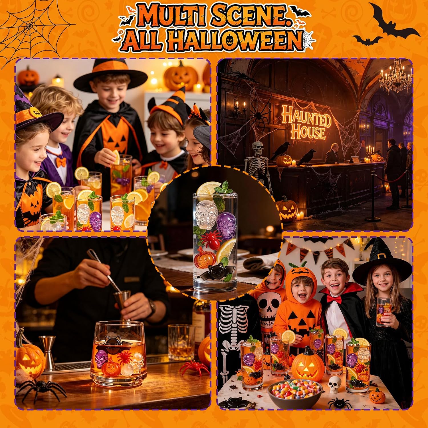 Thumbnail 6 de Reusable Halloween Ice Cubes, 260-Piece Set