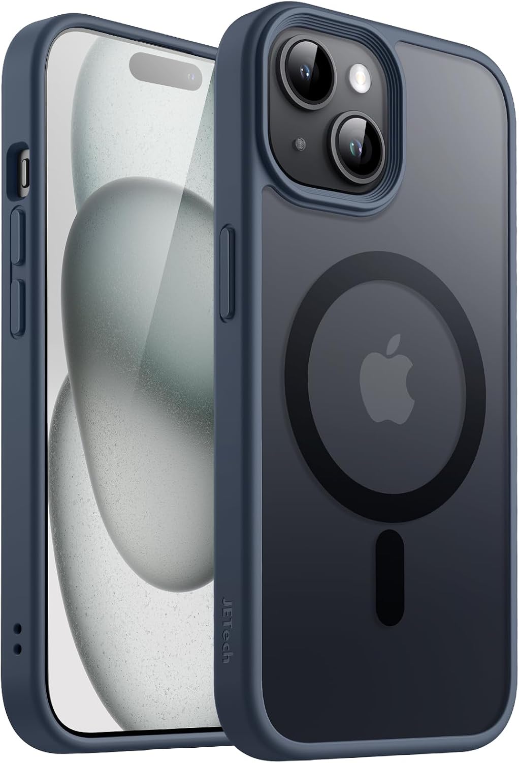 Thumbnail 6 de JETech magnetische matte beschermhoes voor iPhone 15, zwart, MagSafe