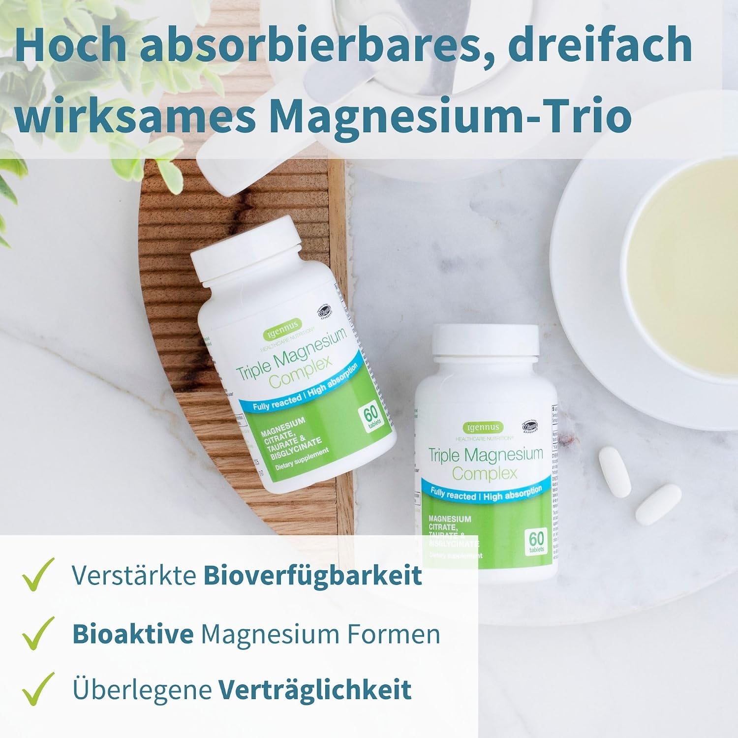 Detalle 2 de Igennus Dreifach-Magnesium-Komplex 60 Tabletten đ