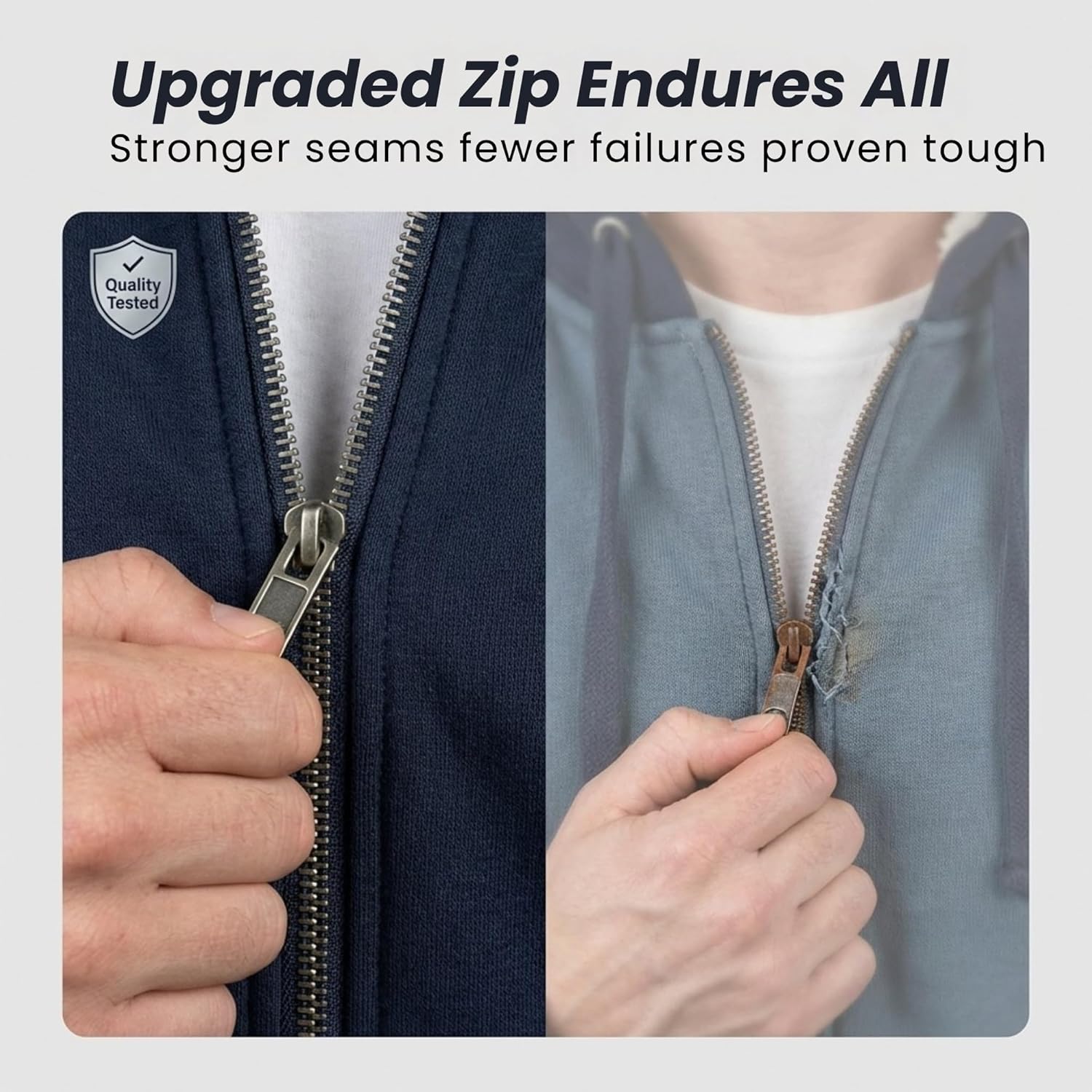 Thumbnail 3 de Xact Men’s Sherpa-Lined Full Zip Hoodie Jacket – Regular Fit Winter Layer
