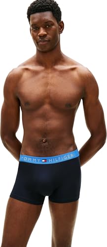 Thumbnail 6 de Tommy Hilfiger 3P Trunk WB UM0UM03908 – Boxer pour Homme Gris (Blu JN/WDG Blu/Blu Spl), Taille M
