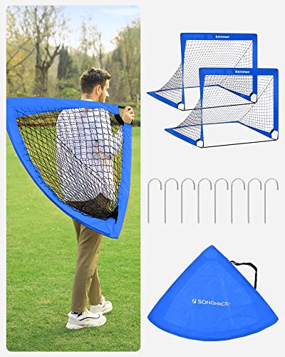 Thumbnail 7 de SONGMICS SZQ122Q02: juego de 2 jaulas de fútbol infantiles plegables para jardín
