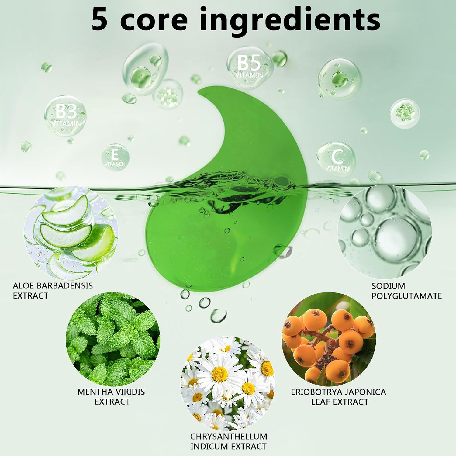 Detalle 2 de Parches Ojos Aloe Vera y Colágeno para Bolsas y Ojeras 💤
