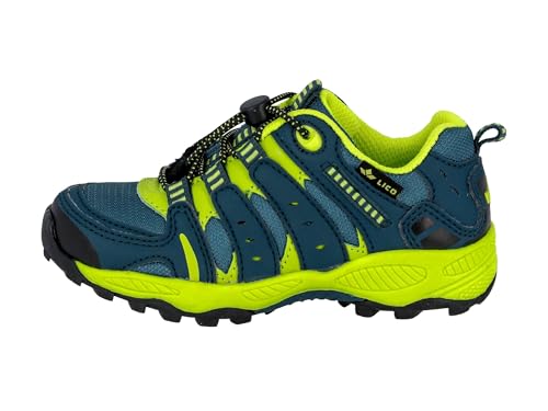 Detalle 2 de Lico Fremont Trekking-& Wanderhalbschuhe für Unisex | Petrol Lemon Blau, 28 EU