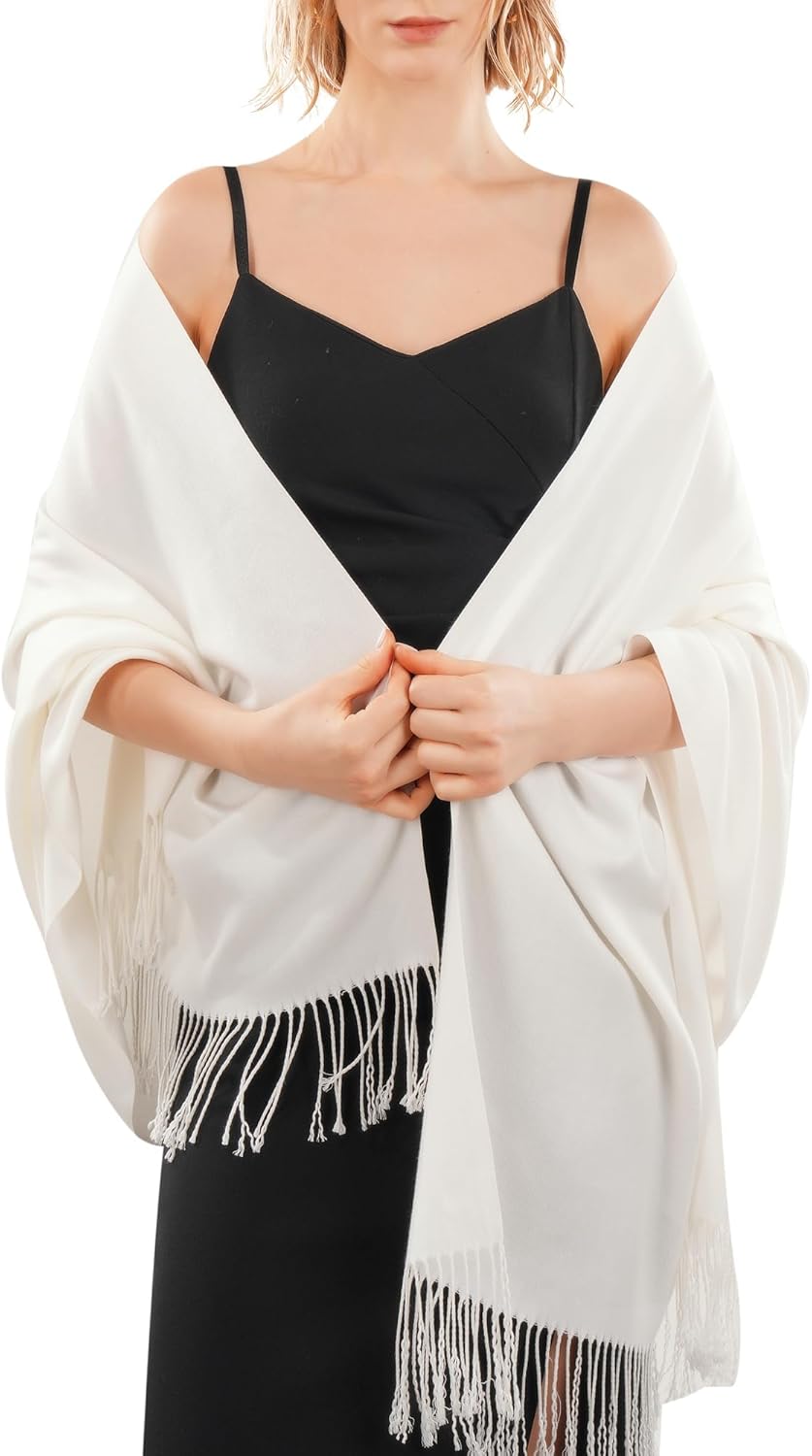 Thumbnail 1 de FURTALK Butter-Soft Pashmina Shawl Wrap (70% Polyester, 30% Viscose) for Women