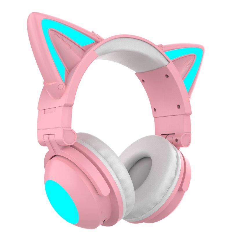 Detalle de Kinsi 2S Auriculares Gaming RGB Cat Ear Rosas | Sonido envolvente y estilo único