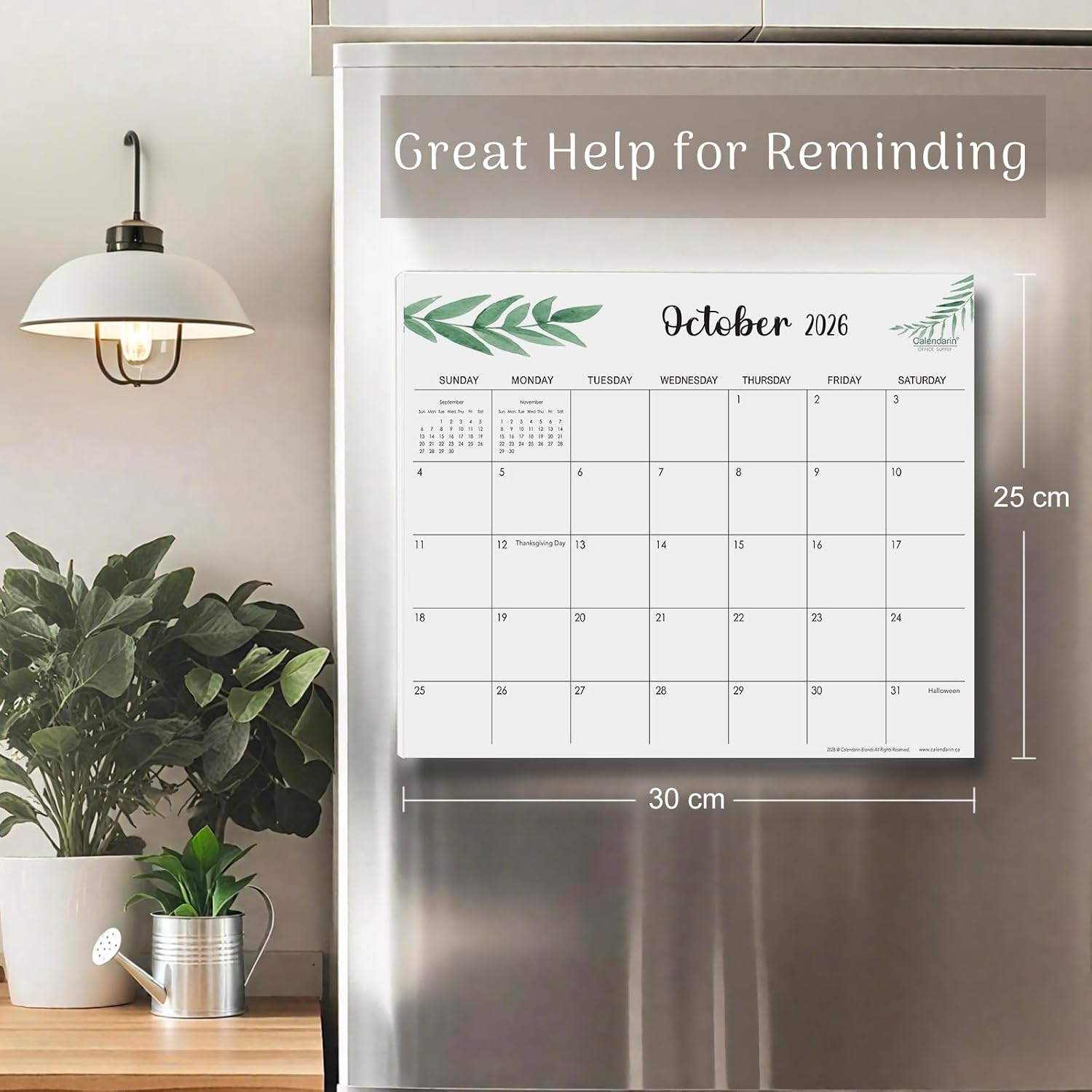Thumbnail 2 de Calendarin Magnetic Fridge Calendar 2026–2027