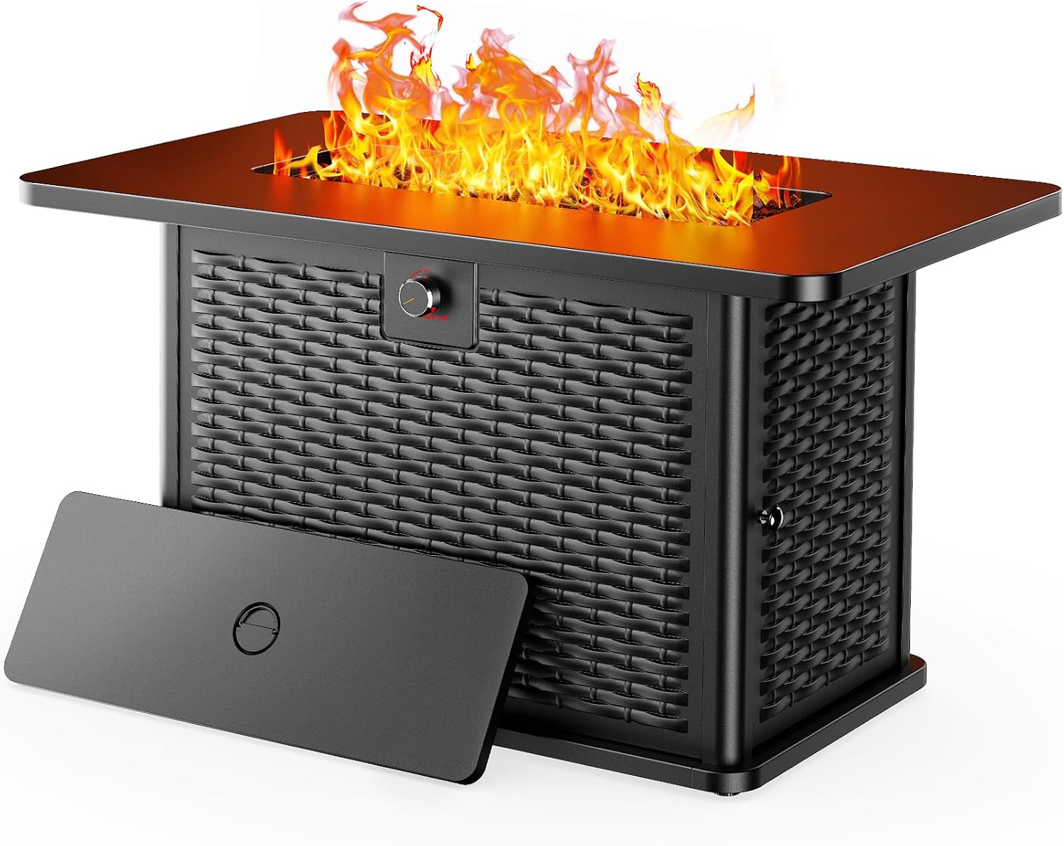 Detalle de Ciays CIFPT52B-43-US Rectangular Propane Fire Pit Table, 60,000 BTU
