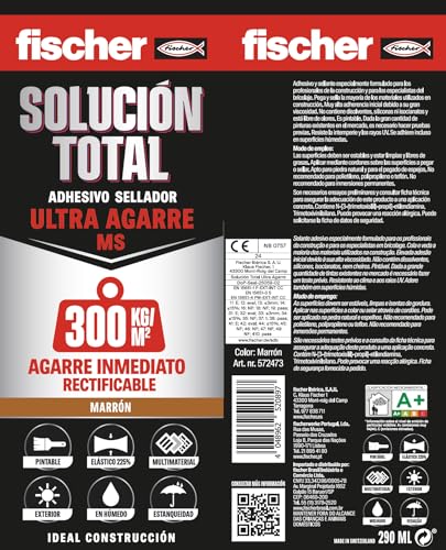 Thumbnail 1 de Fischer Adhesivo Sellador MS Profesional 290 ml 🧰