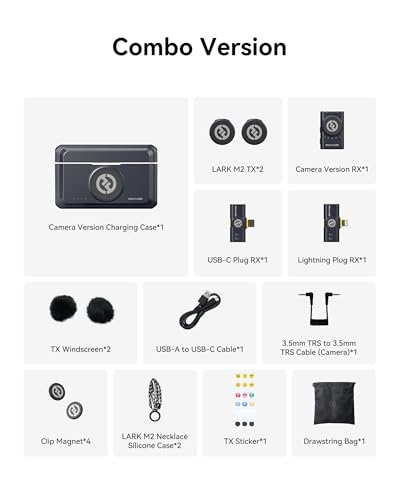 Thumbnail 8 de HollyView LARK M2 Wireless Microphone System (2TX + 3RX) for iPhone/Camera/Android/PC