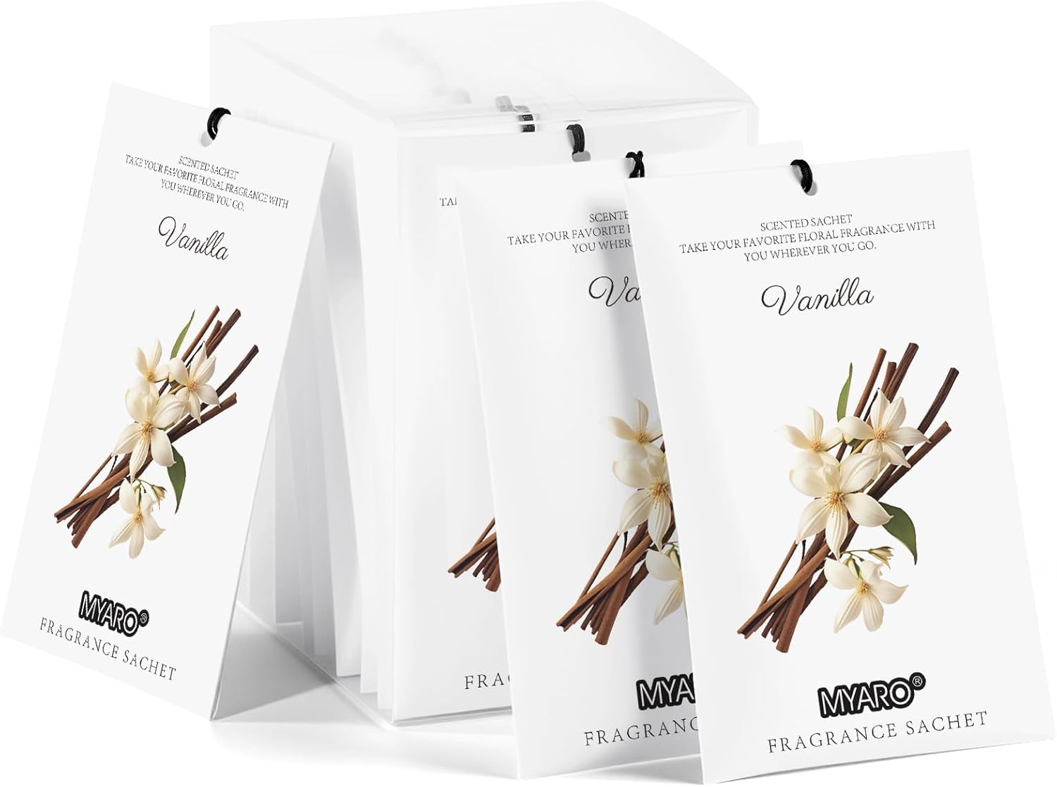 MYARO Vanilla Scented Drawer Sachets 12-pack 🏠