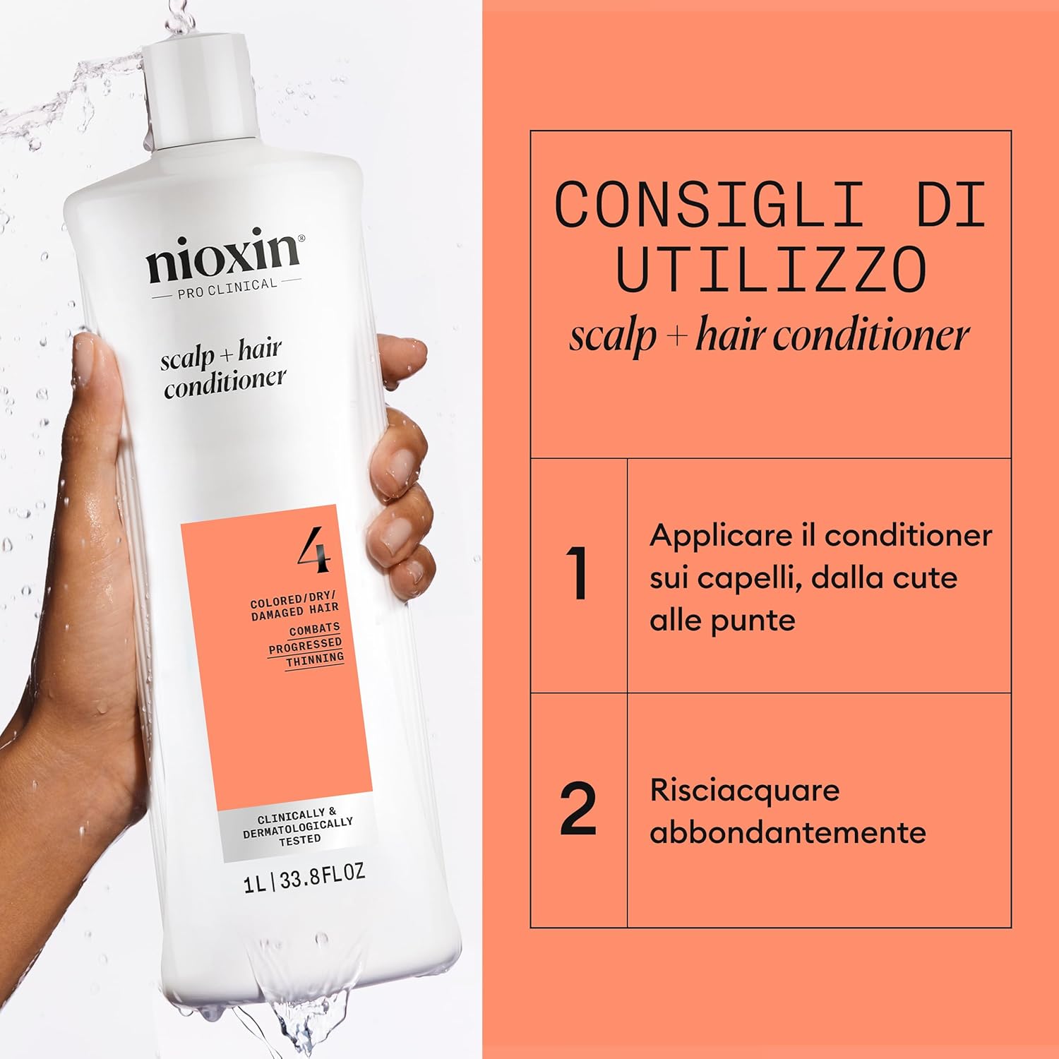 Thumbnail 4 de NIOXIN Scalp + Hair Thickening System 4 per Capelli Colorati/Secchi con Assottigliamento Avanzato (Shampoo, Balsamo, Trattamento)