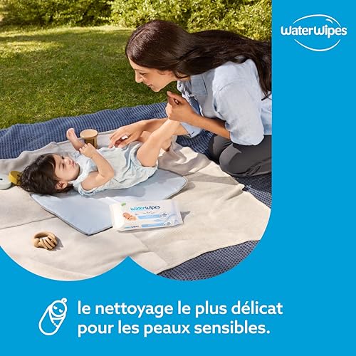 Thumbnail 4 de WaterWipes Peau Sensible+ Lingettes Nouveau-Né et Bébé – 18 paquets